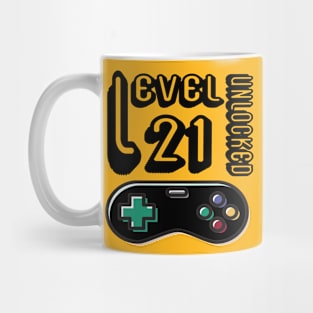 level 21 unlocked - 21th birthday gift Mug